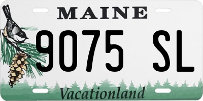 ME license plate 9075SL