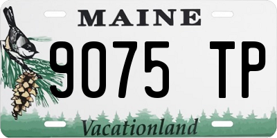 ME license plate 9075TP
