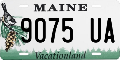 ME license plate 9075UA