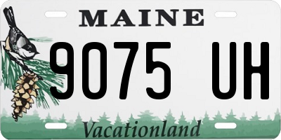 ME license plate 9075UH