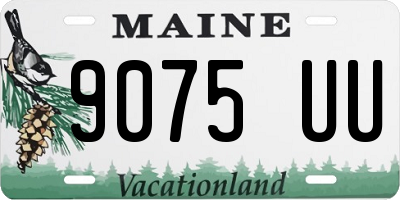 ME license plate 9075UU