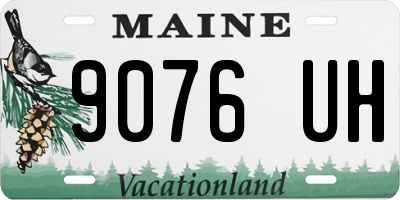 ME license plate 9076UH