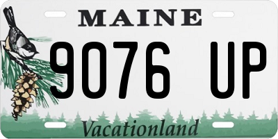 ME license plate 9076UP