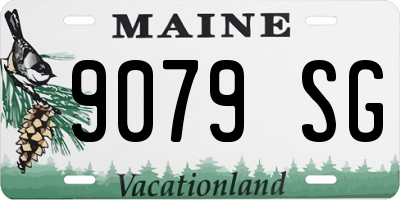 ME license plate 9079SG