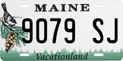 ME license plate 9079SJ
