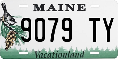 ME license plate 9079TY