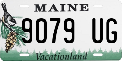 ME license plate 9079UG