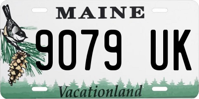 ME license plate 9079UK