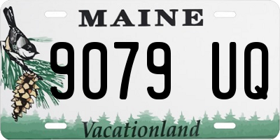 ME license plate 9079UQ