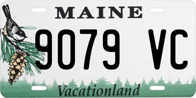 ME license plate 9079VC