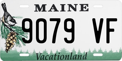 ME license plate 9079VF