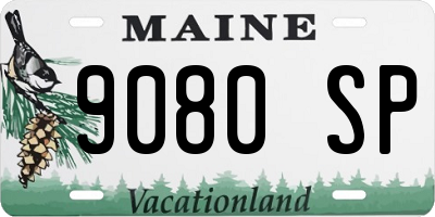 ME license plate 9080SP