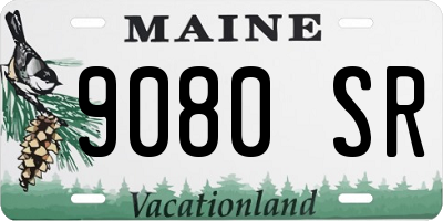 ME license plate 9080SR