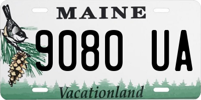 ME license plate 9080UA