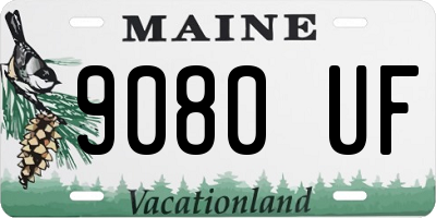 ME license plate 9080UF