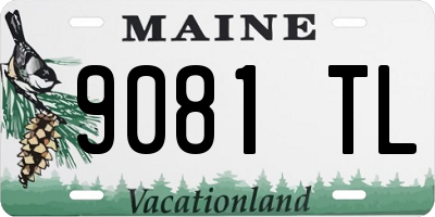 ME license plate 9081TL