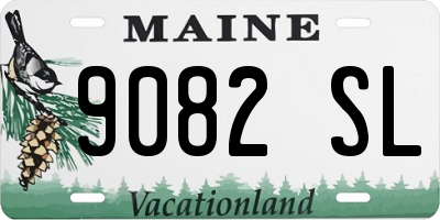 ME license plate 9082SL