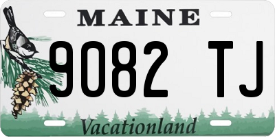 ME license plate 9082TJ