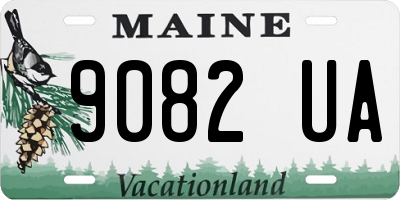 ME license plate 9082UA