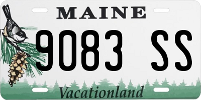ME license plate 9083SS
