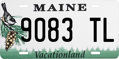 ME license plate 9083TL