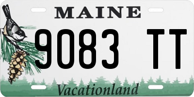 ME license plate 9083TT