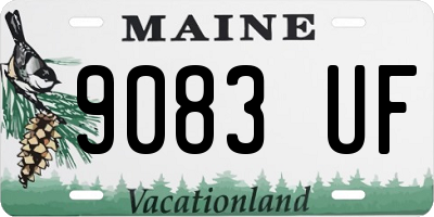 ME license plate 9083UF