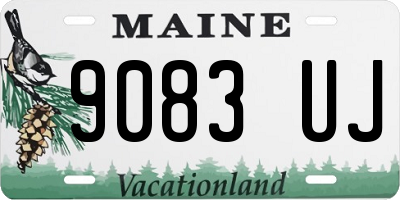 ME license plate 9083UJ