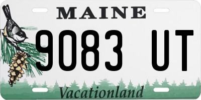 ME license plate 9083UT