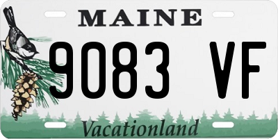 ME license plate 9083VF