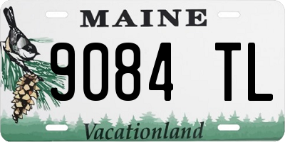 ME license plate 9084TL