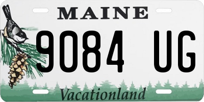 ME license plate 9084UG