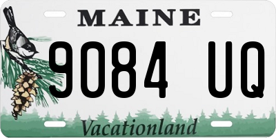 ME license plate 9084UQ