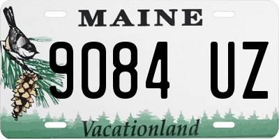 ME license plate 9084UZ