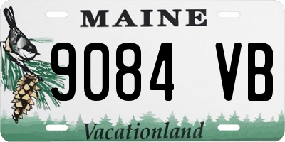 ME license plate 9084VB