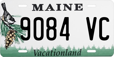 ME license plate 9084VC