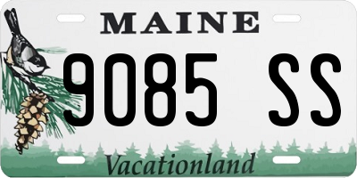 ME license plate 9085SS