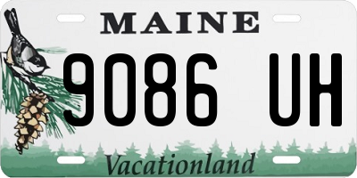 ME license plate 9086UH
