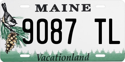 ME license plate 9087TL