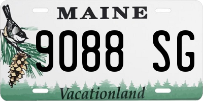 ME license plate 9088SG