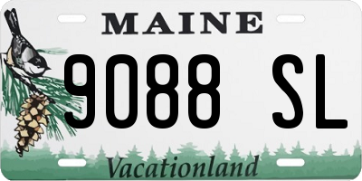 ME license plate 9088SL