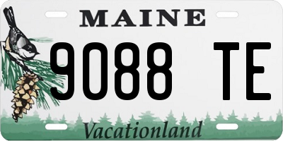 ME license plate 9088TE