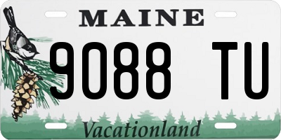 ME license plate 9088TU