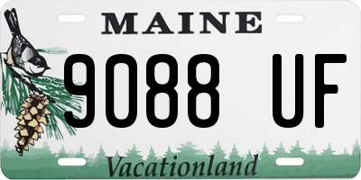 ME license plate 9088UF