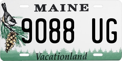 ME license plate 9088UG