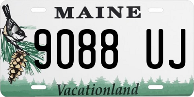 ME license plate 9088UJ