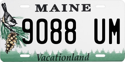 ME license plate 9088UM