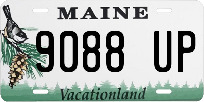 ME license plate 9088UP