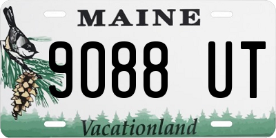 ME license plate 9088UT