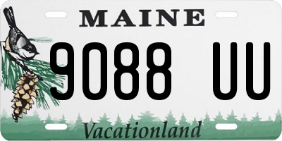 ME license plate 9088UU